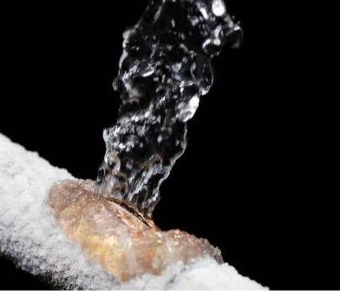 frozen pipe burst